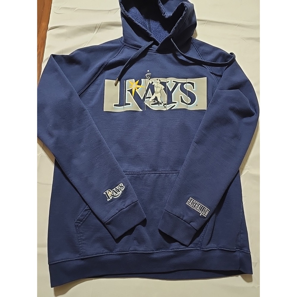 Baseballism Collection Tampa Bay Rays Hoodie Sweatshirt MLB Baseball Medium